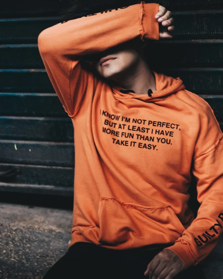 Polera oversize terracota