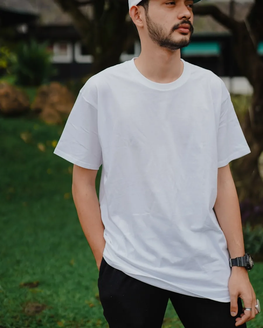 Polo box fit blanco